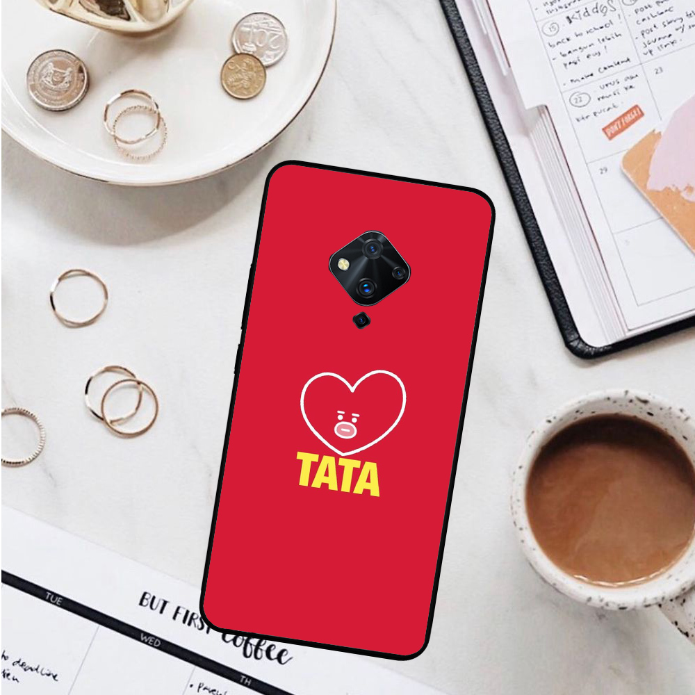 Tata Blue Korean Cartoon Casing Silicone Rubber For Samsung Galaxy S10 5G 10E Lite Plus S20 Ultra Edge S7 S8 Soft Phone Case Cover Shockproof