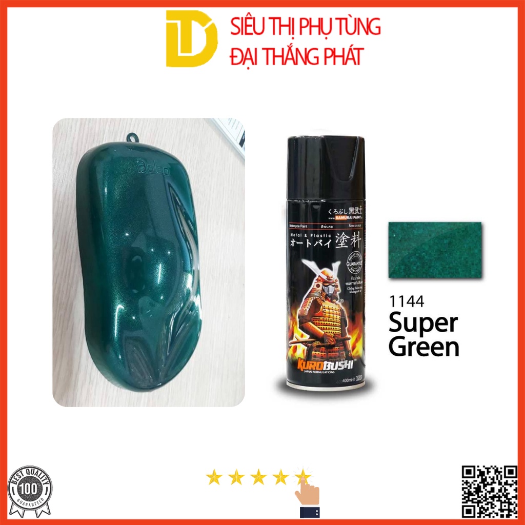 Sơn Samurai sơn xịt xe máy 1144 MÀU XANH ĐẬM