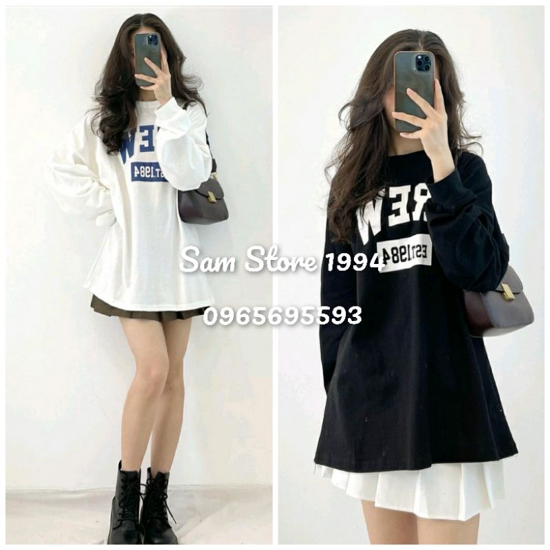 🍓Áo thun nữ dài tay Crew hot trend 🍒Áo thu đông ulzzang