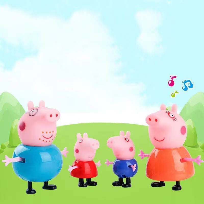 Bộ Đồ Chơi 4 Chú Heo Peppa / Ông Già Noel / Mẹ / Heo Con