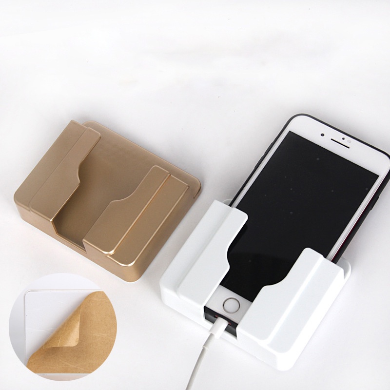 Kệ Dán Tường Để Remote, Đồ Dùng, Giá Đỡ Sạc Điện Thoại