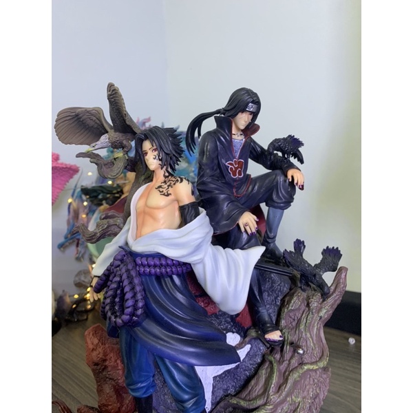 HÀNG SẴN Mô hình ITACHI kết hợp SASUKE cao 38cm nặng 4kg hàng chất lượng cao- Mô hình Naruto