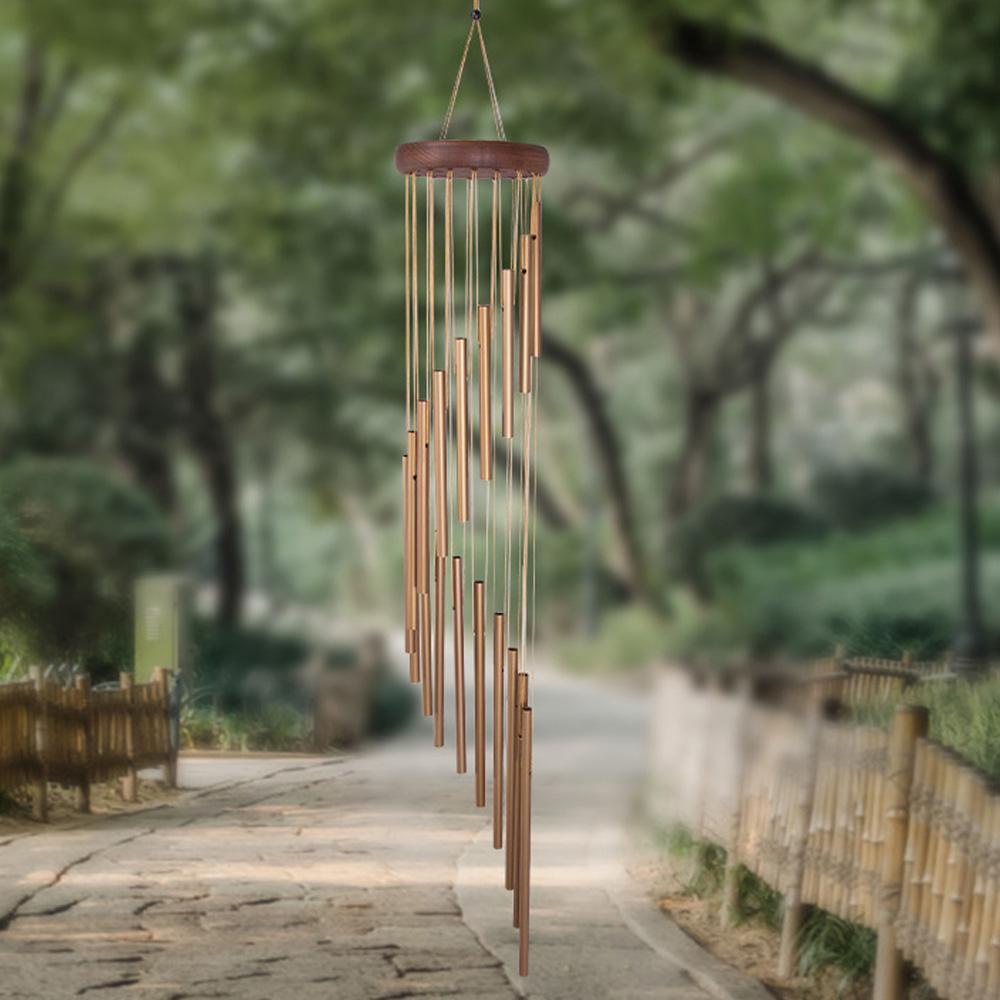 Chuông Gió Bằng Gỗ Kim Loại Trang Trí Nhà Cửa