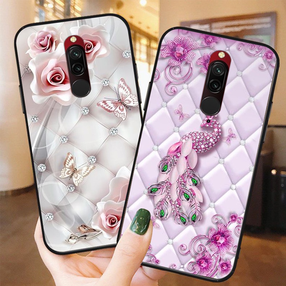 Ốp lưng điện thoại xiaomi redmi 8 in hình phong cách nữ sang chảnh