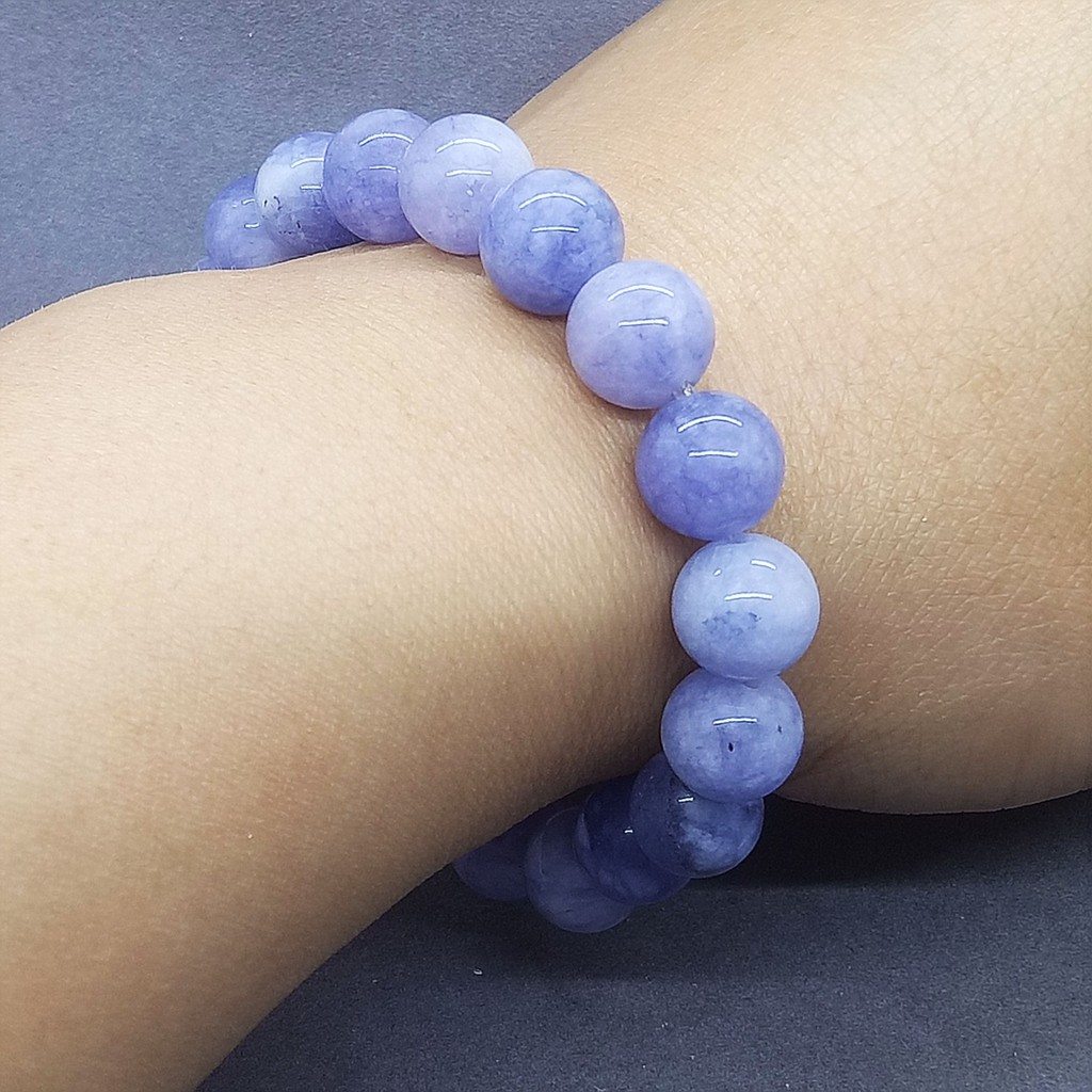 Vòng Tay Chuỗi Hạt Hoa Oải Hương Tím 6-12mm