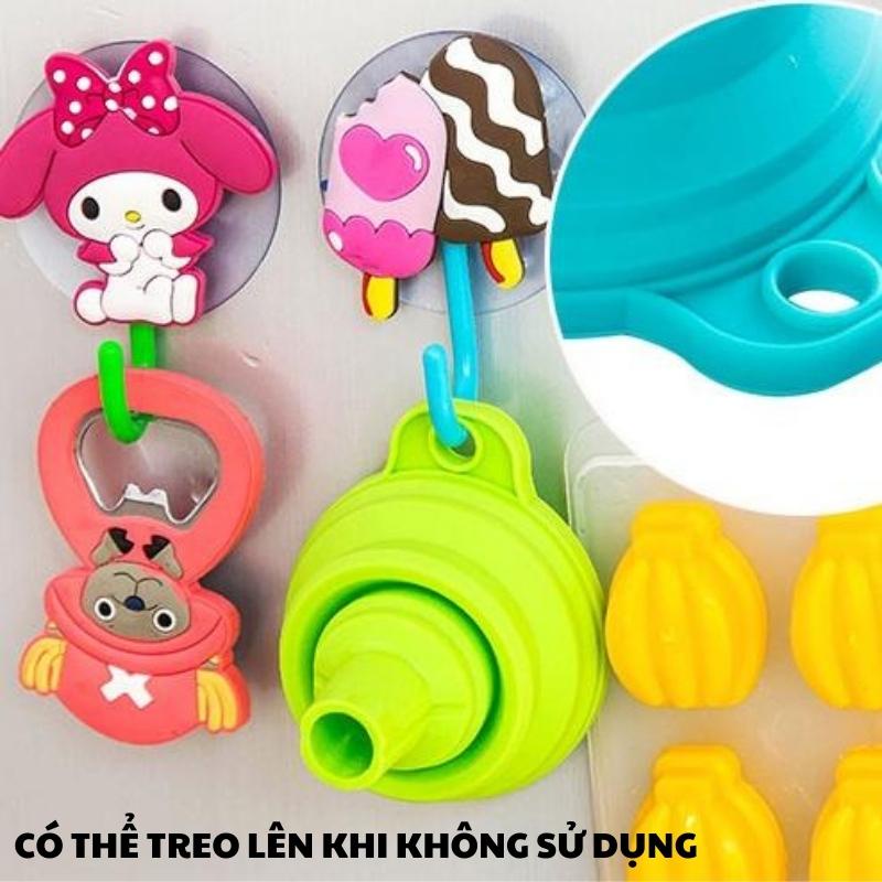 Phễu silicon gấp gọn Dụng cụ chiêt chất lỏng tiện dụng