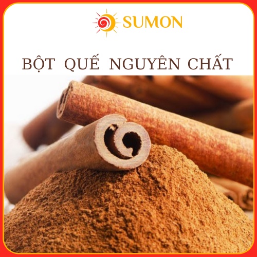 Bột Quế Nguyên Chất 100% SUMON Bột quế sạch, bột quế xay nguyên chất dùng chăm sóc da, gia vị nấu ăn, khử mùi...MS-60