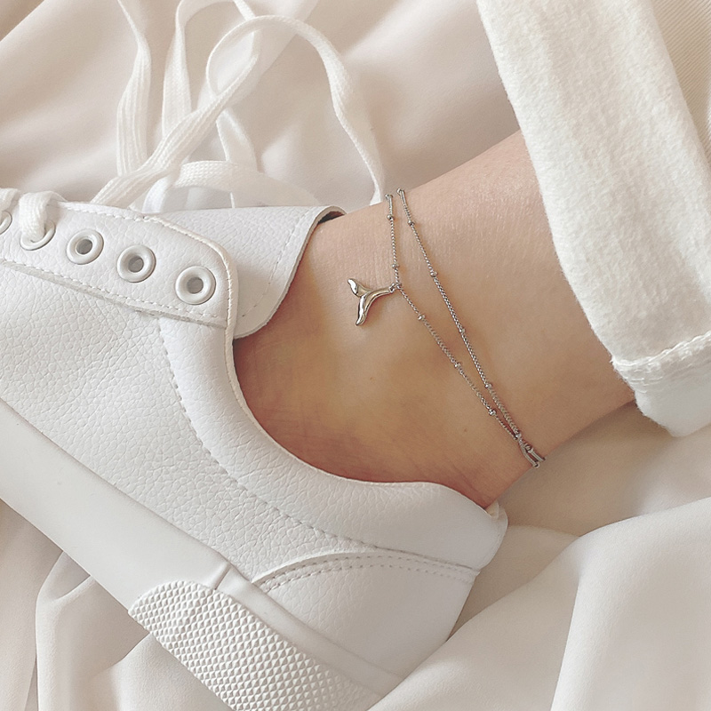 Lắc chân nhiều lớp mặt hình đuôi tiên cá thời trang Hàn Quốc chất lượng cao dành cho bạn nữ | BigBuy360 - bigbuy360.vn