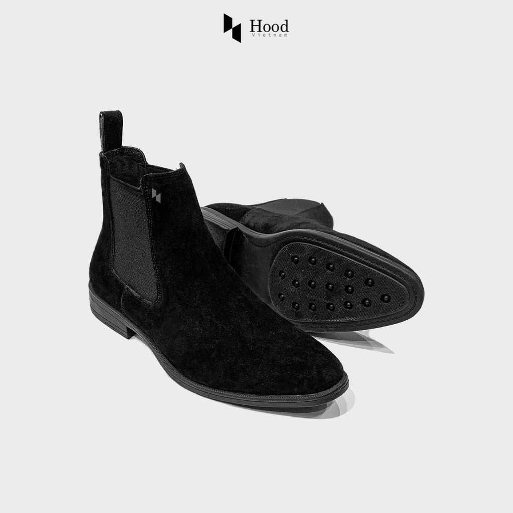 Giày Chelsea Boot nam - Da lộn xịn xò - Đế cao su đúc nguyên khối - Bảo hành 12 tháng Hood HoodVN