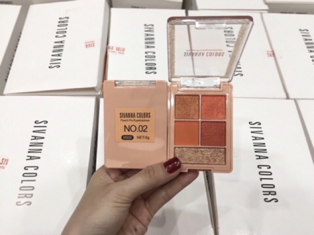 BẢNG MÀU MẮT SIVANNA COLOR PEACH PRO