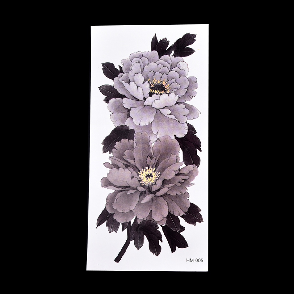 Hình Xăm Dán Tạm Thời Hình Hoa Mẫu Đơn Trung Quốc Chống Nước