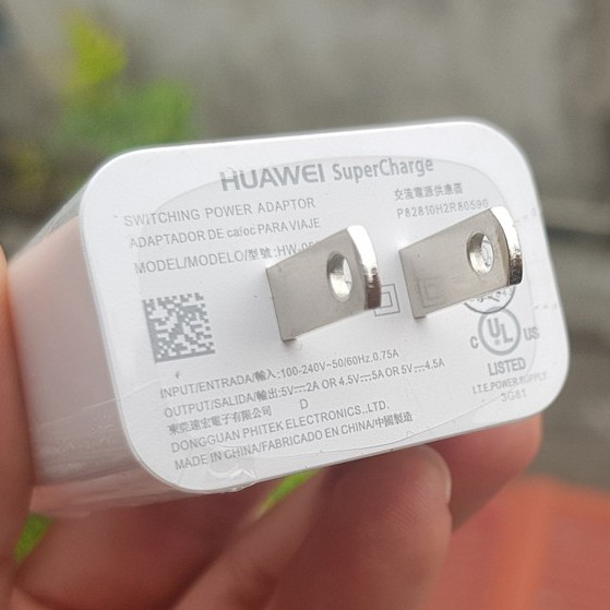củ sạc Nhanh Huawei SuperCharge 5V-4.5A Chính Hãng