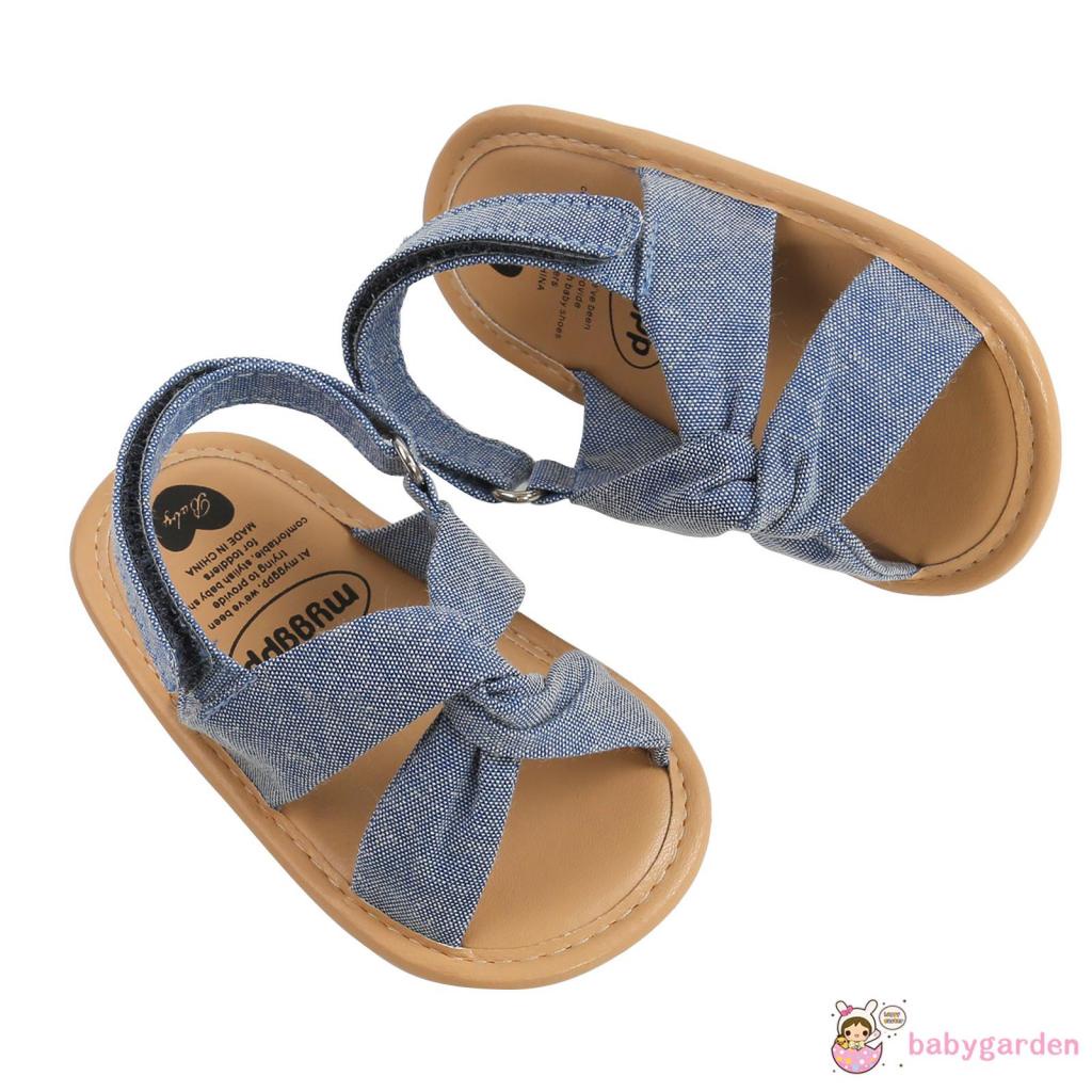 Xăng đan Đế Mềm Màu Trơn Thoáng Khí Phong Cách Mùa Hè Đơn Giản Cho Bé Gái Tập Đi