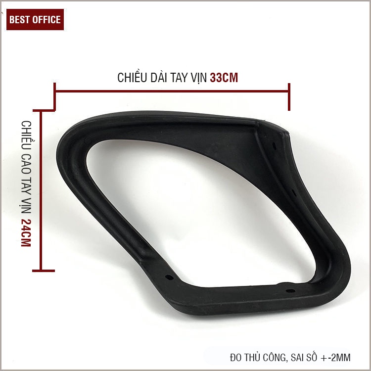Tay ghế xoay văn phòng size phổ thông, phụ kiện thay thế tay ghế gãy