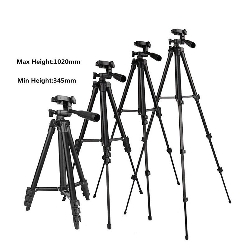 Gậy Tripod 3 Chân Chụp Hình Máy Ảnh, Điện Thoại Tripod TF - 3110,3120 Chụp Ảnh Livetream, Chân Đế Điện Thoại Quay Tiktok