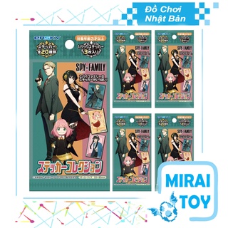 <Có sẵn> Pack Thẻ Bài Sticker Spy x Family Chính Hãng Chưa Bóc mới 100% - Ensky