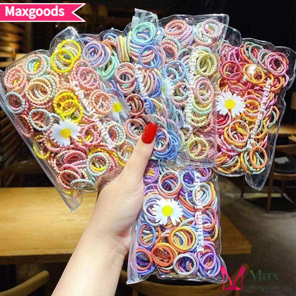 Túi 100 Dây Thun Buộc Tóc Dễ Thương Cho Bé