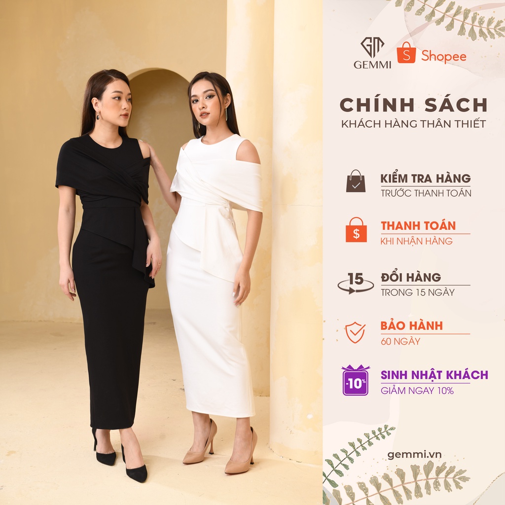 Váy đầm nữ dự tiệc thiết kế dáng ôm Gemmi fashion, DK8456