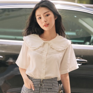 Áo sơ mi cổ sen baby collar soda pop