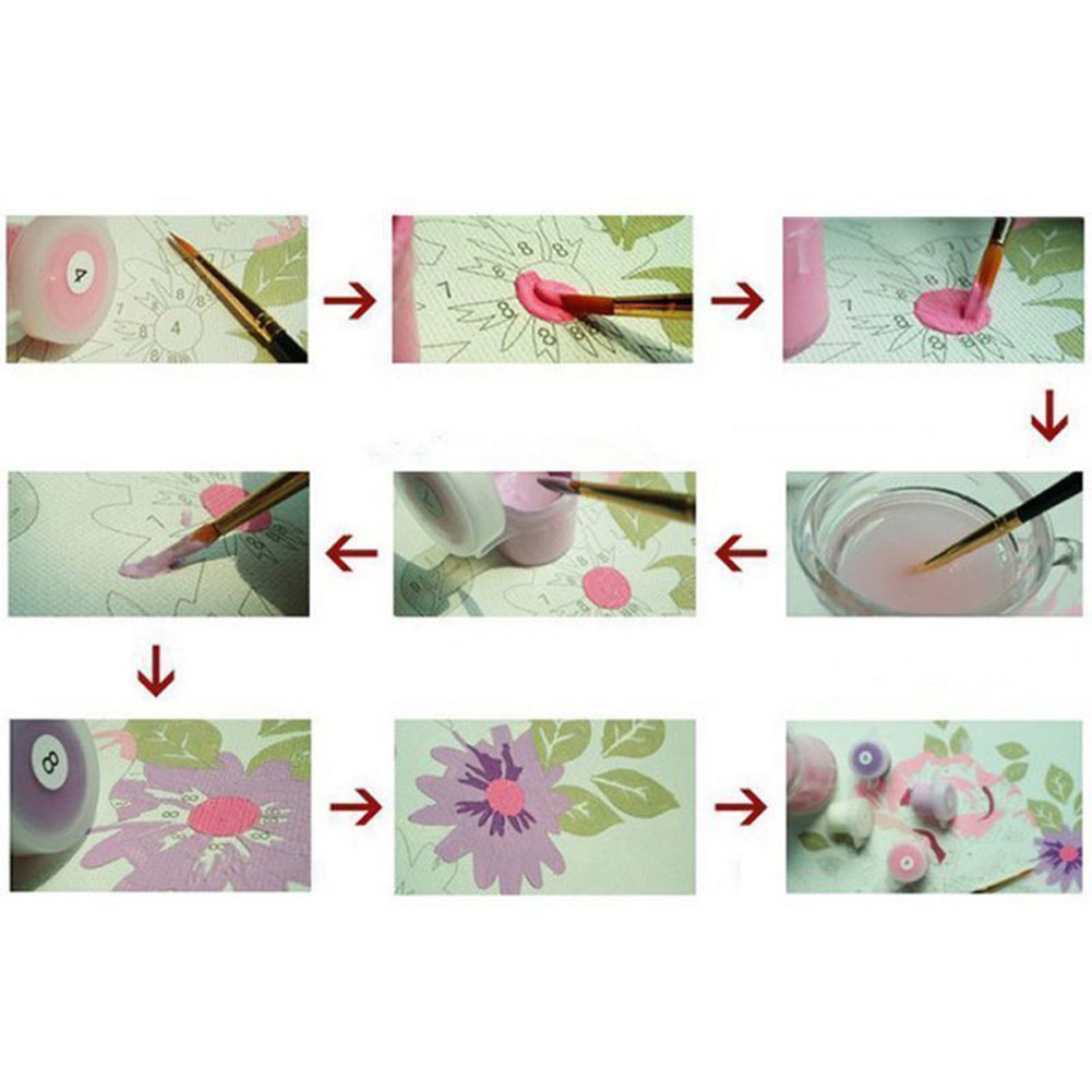 Bộ Tranh Sơn Dầu Diy Hình Phong Cảnh Nhiều Màu Sắc | BigBuy360 - bigbuy360.vn