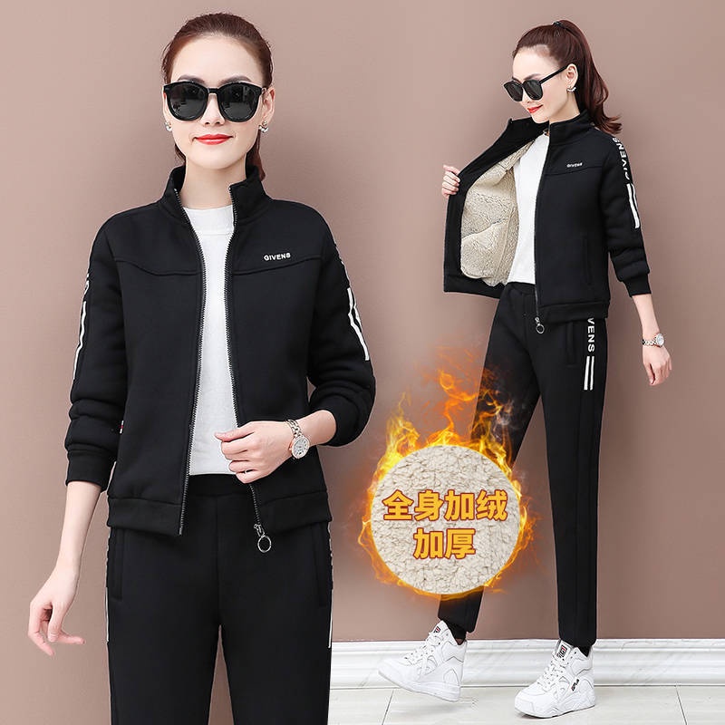 [Stage Creative Wear] Bộ Đồ Thể Thao Vải Lông Cừu Dày Ấm Áp Thời Trang Mùa Đông Dành Cho Nữ 2021 Phù Hợp Với Mùa Đông | BigBuy360 - bigbuy360.vn