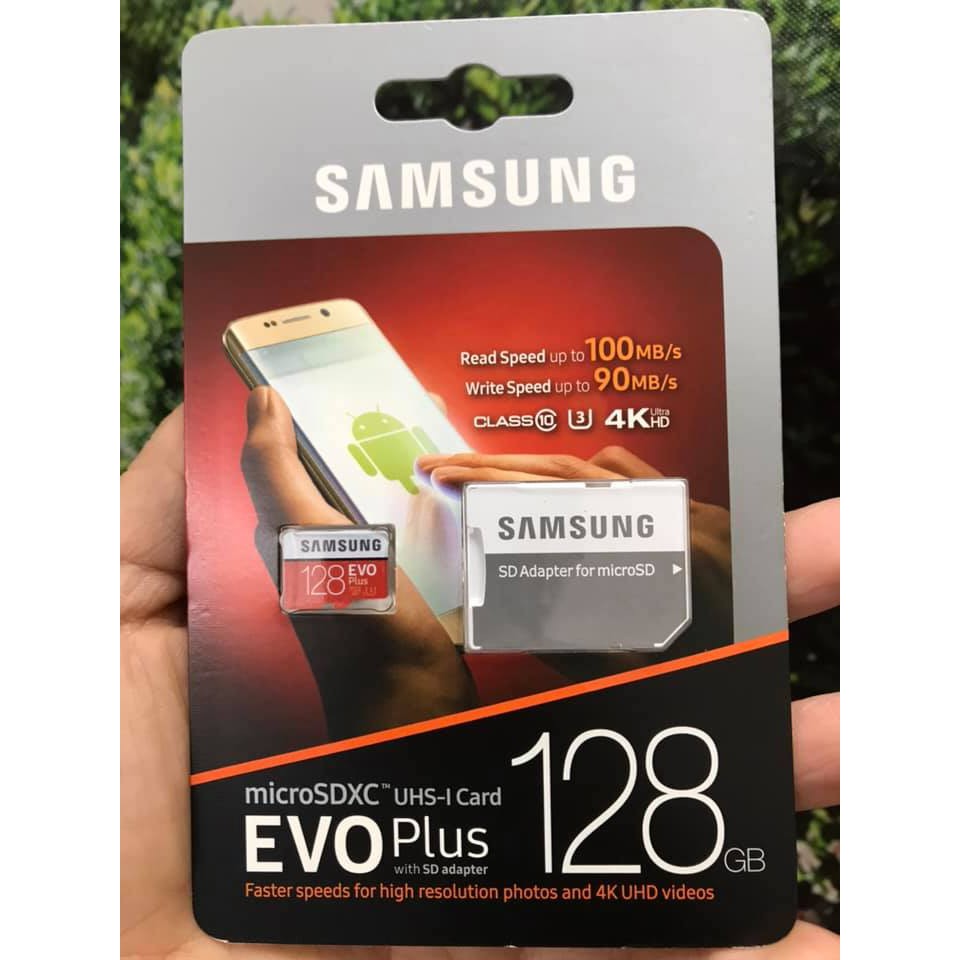 Thẻ Nhớ 128G MicroSD Samsung Evo Plus - Chuyên dùng cho Camera- Ảnh thật