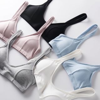 Áo ngực lười nhiều size cotton màu cho mẹ bầu và sau sinh