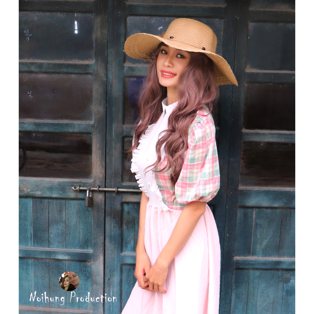 Đầm váy vintage ulzzang công chúa tiểu thư bánh bèo Bohemian maxi boho dáng dài xòe đi biển đẹp rẻ hotgirl cổ bẻ