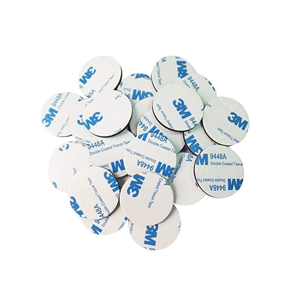Miếng dán xốp 3M hai mặt màu trắng đường kính 30mm