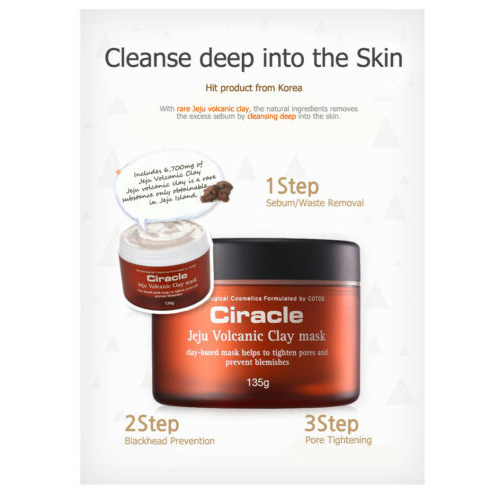 (Hàng Mới Về) Mặt Nạ Bùn Núi Lửa Jeju 135g / [Ciracle] Jeju Volcanic Clay Mask 135g