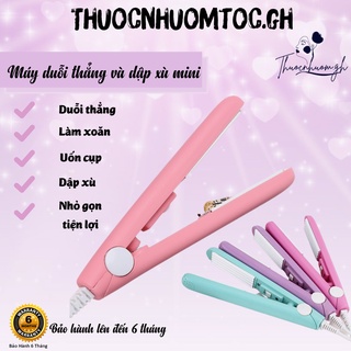 Máy dập xù mini bấm xù tóc , Máy duỗi tóc mini uốn cụp làm xoăn ép tóc thẳng - thuocnhuomtoc.gh