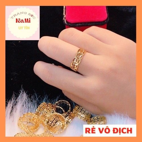 Nhẫn Kim Tiền 💎𝑭𝑹𝑬𝑬𝑺𝑯𝑰𝑷 💎Nhẫn kim tiền tài lộc N19