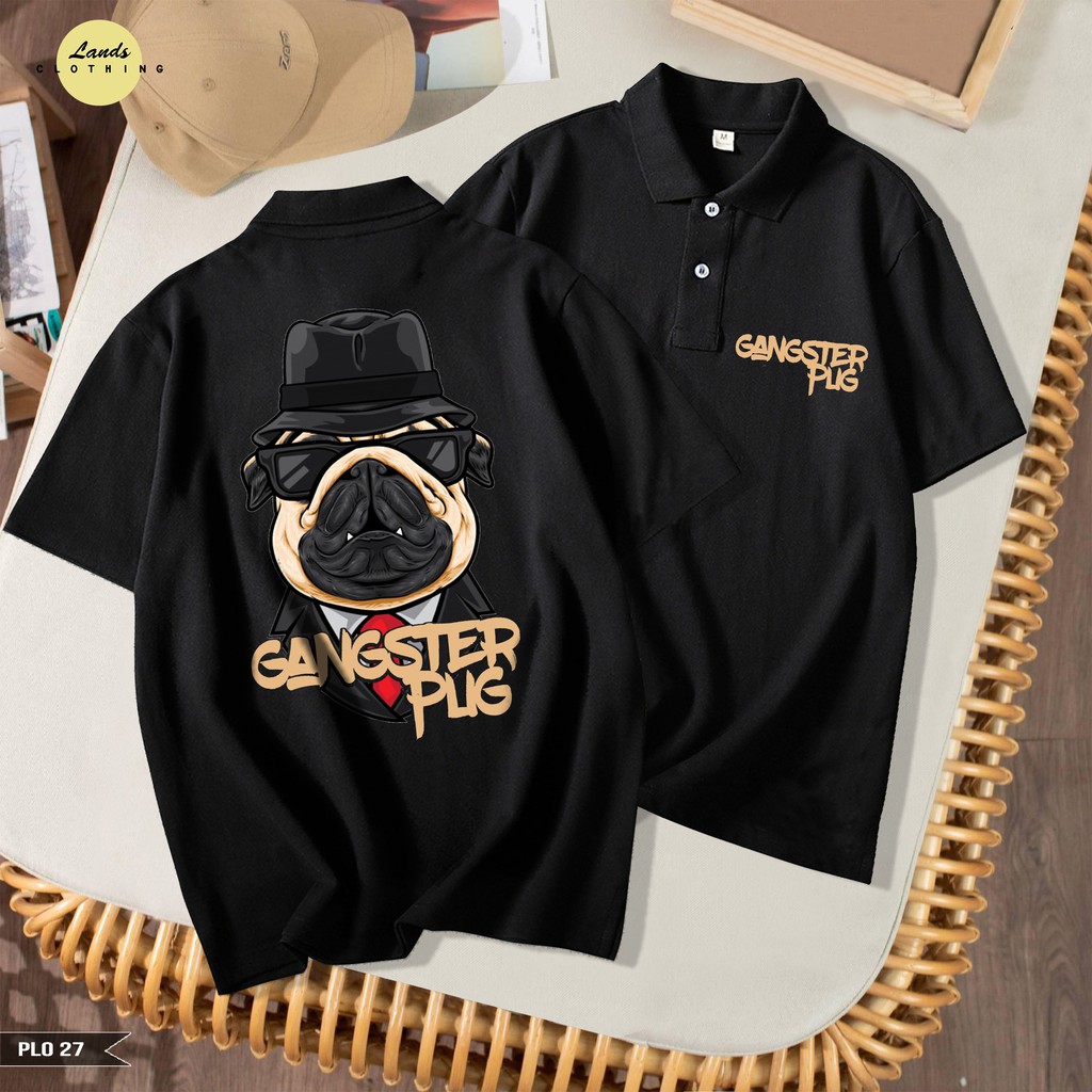 Áo POLO GANGSTER PUG cực ngầu (27)KM