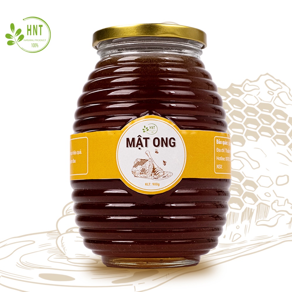 Mật ong rừng nhãn nguyên chất, loại thật, tự nhiên không pha tạp - HNT NATURAL PRODUCT MO900