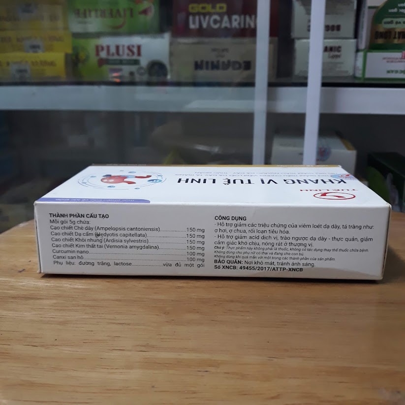 Khang Vị Tuệ Linh - Giảm Triệu Chứng Viêm Loét Dạ Dày-Tá Tràng-Trào Ngược Dạ Dày-Thực Quản hộp 10 gói cốm