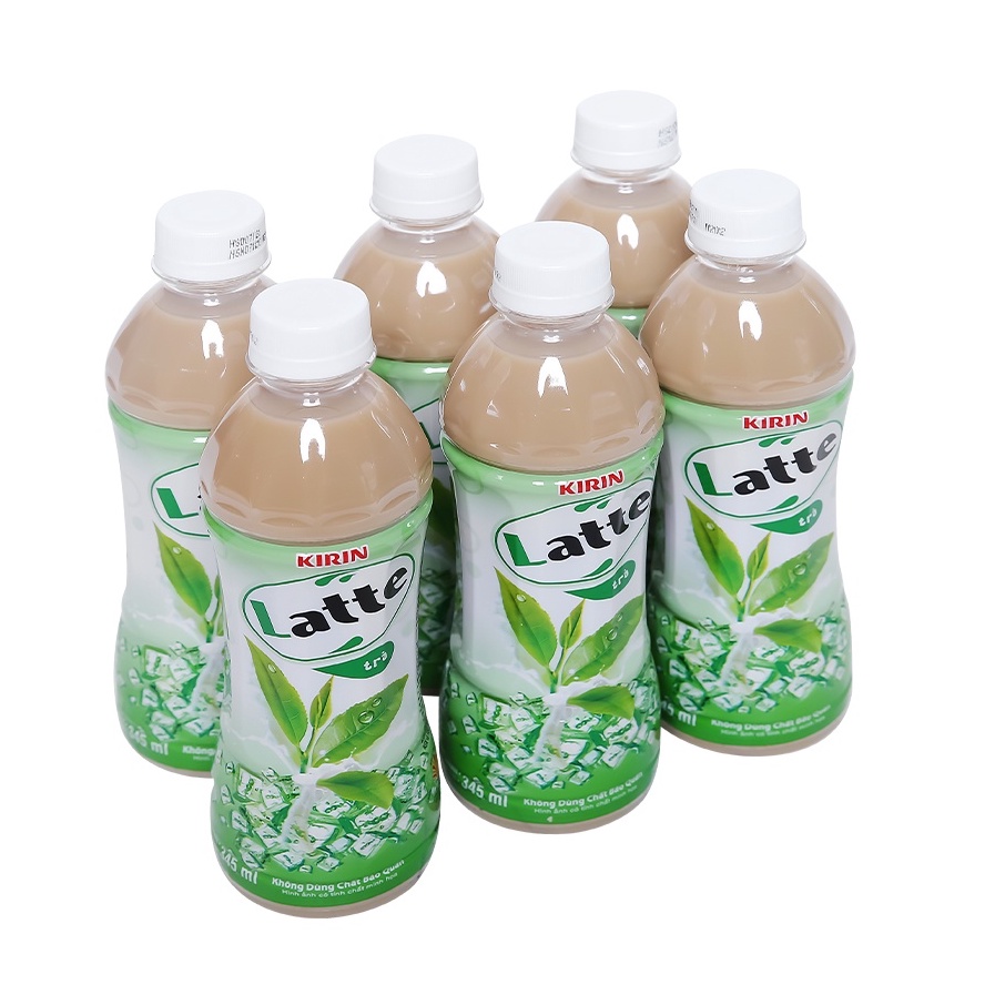 Trà sữa Kirin Latte lốc 6 chai loại 345ml