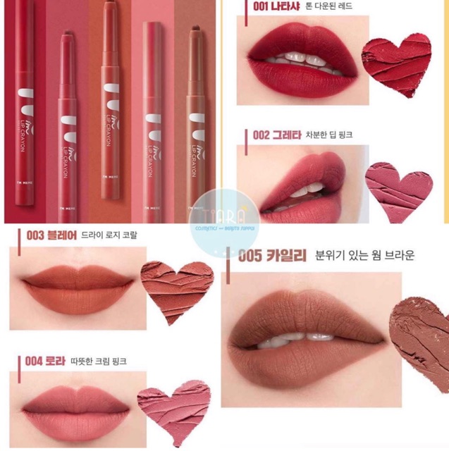 Son bút I'm Lip Crayon Velvet I'm Meme