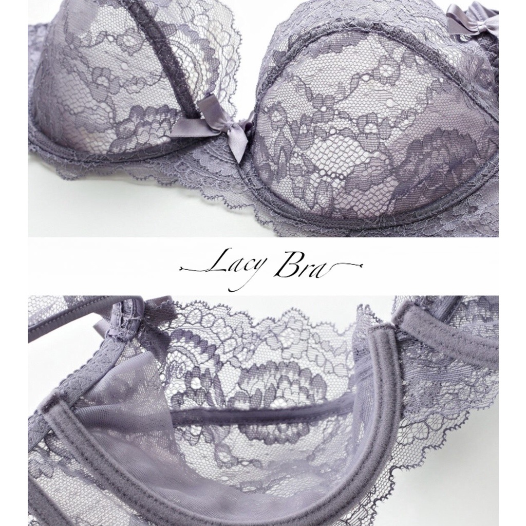 Bộ Đồ Lót Dây Quai Ren Bản To Không ĐệmCó Gọng Nâng Ngực Lacy Bra - B13 | BigBuy360 - bigbuy360.vn