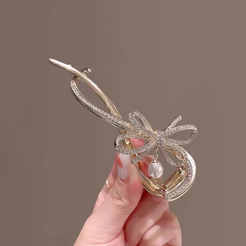 Mới Kẹp Tóc Đính Ngọc Trai Thời Trang Hàn Quốc