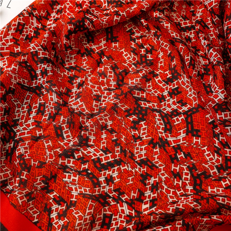 Khăn Choàng Cotton Linen In Họa Tiết Thời Trang Nhật Hàn