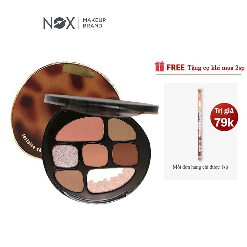 Bảng phấn mắt NOX 8 màu tông lì/ánh nhũ lâu trôi sắc tố cao dễ trang điểm không bị nhòe 9 g