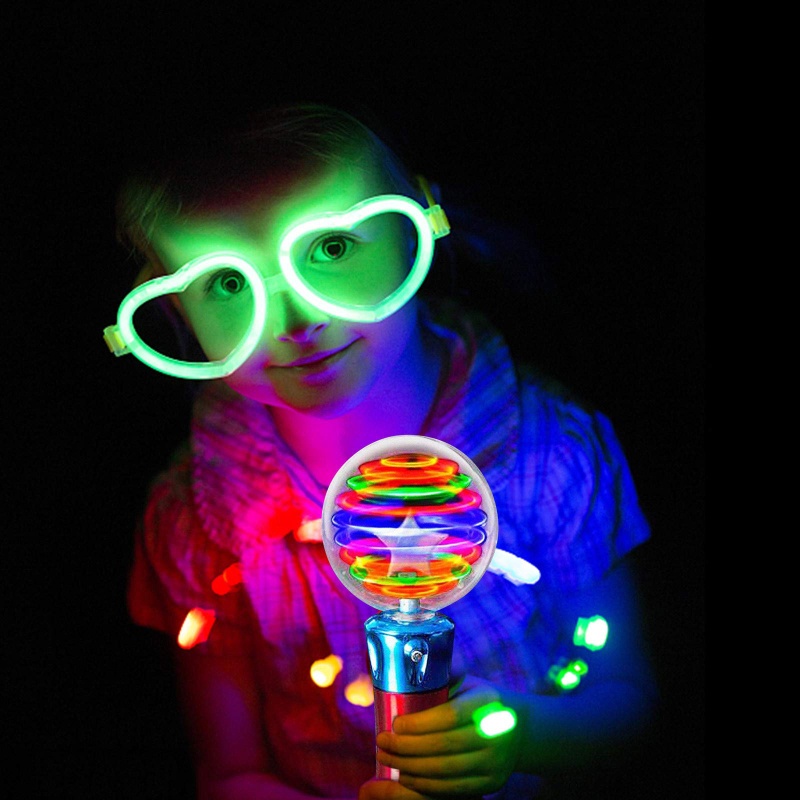 Gậy Phát Sáng Hình Ngôi Sao / Tròn Có Đèn LED Phát Sáng Độc Đáo
