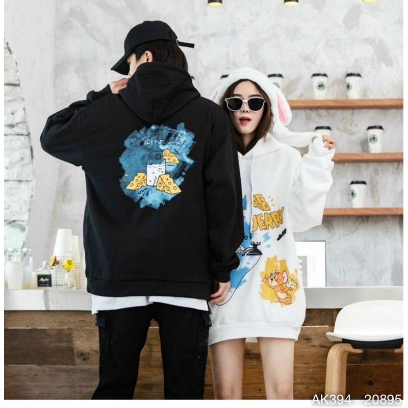 [ Mã FAMAYWA giảm 10K đơn 50K] 🌈𝗡𝗘𝗪 𝗔𝗥𝗥𝗜𝗩𝗔𝗟💢 394 Áo Hoodie Nam Nữ In Tom & Jerry Siêu Hot | BigBuy360 - bigbuy360.vn