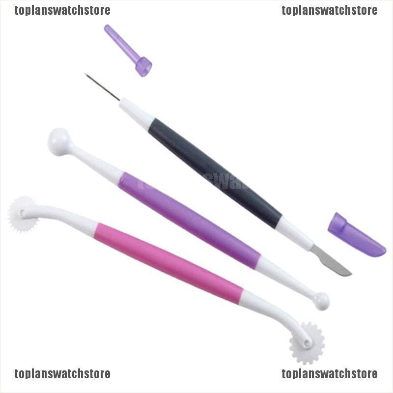 Set 3 Bút Tạo Hình Hoa Trang Trí Bánh Kem Tiện Dụng
