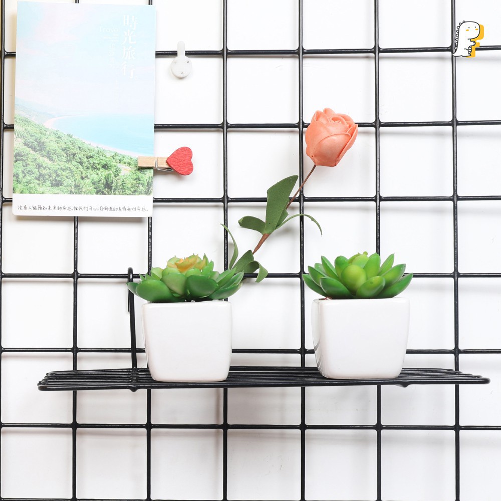 Giá Sắt Treo Đồ,Treo Đồ Trang Trí kèm tấm Lưới Treo Tường Decor Nhà Cửa, Quán Xá, Phụ Kiện Xinh X