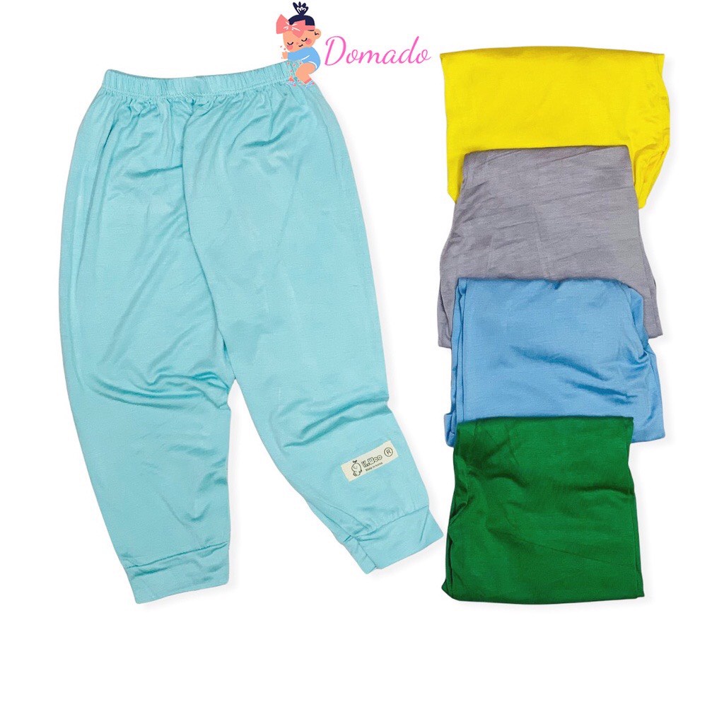 Quần dài quần chục dài thun lạnh size đại cho bé trai bé gái bo gấu cạp nhiều màu DOMADO QCD10