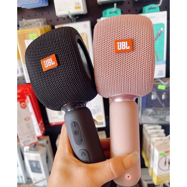 Mic Hát Karaoke Bluetooth Cầm tay JBL KMC500 cao cấp , Cầm tay tiện lợi có loa nghe nhạc