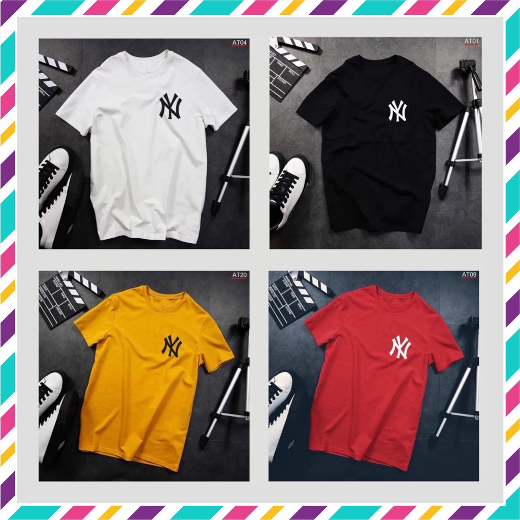 Áo Thun Unisex 💁🏼 RẺ NHẤT SHOPEE 💁🏼‍♂️ Áo thun nam nữ tay lỡ in logo Ny chất liệu cotton 35/65 thoáng mát | BigBuy360 - bigbuy360.vn