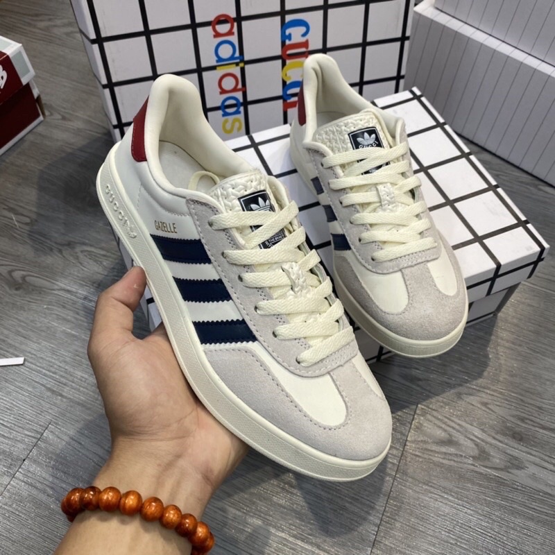 GIÀY ADI.DAS GU.CI GAZELLE WHITE LAI AU [ FULL BOX + FREE SHIP ]