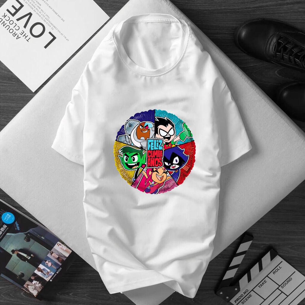 Áo thun tay ngắn thiết kế nhân vật phim Teen Titans Go dễ thương ,giá siêu hạt dẻ